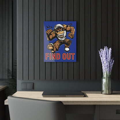 "Find Out", Acrylic Wall Prints (French Cleat Hanging) (Patriot Blue)