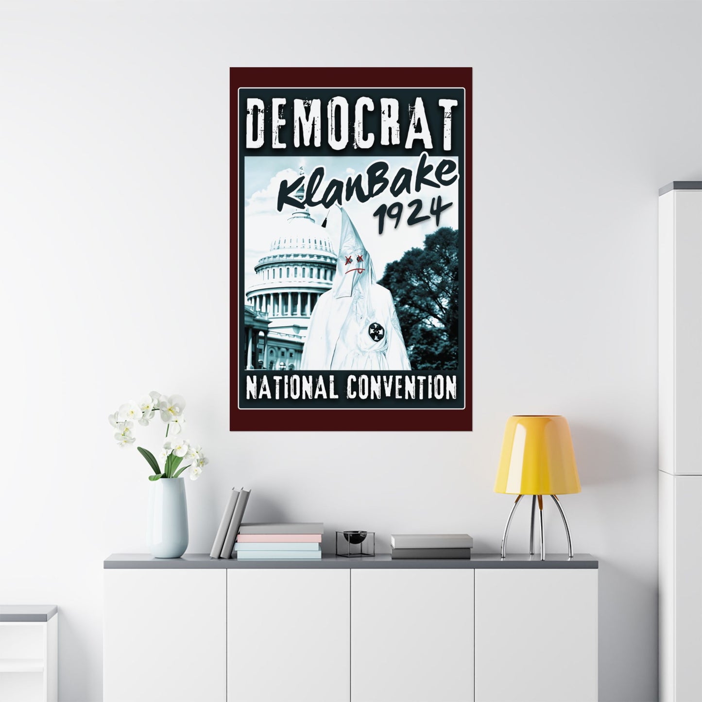 "Democrat KlanBake 1924", Matte Poster (Nine Tails Red)