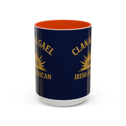 "Clan na Gael - Irish American", Colorful Mugs (11oz, 15oz) (Mariana Blue)