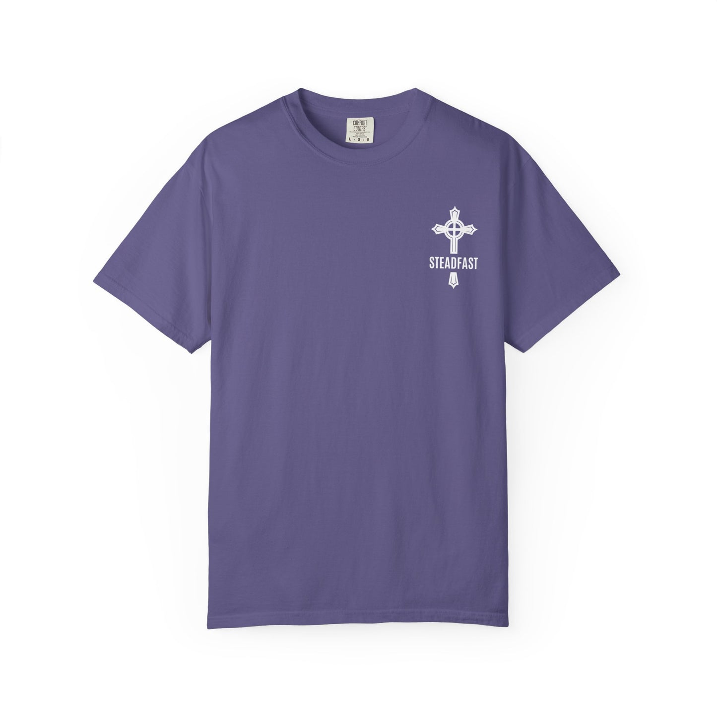 "Steadfast Cross in White", Unisex T-shirt