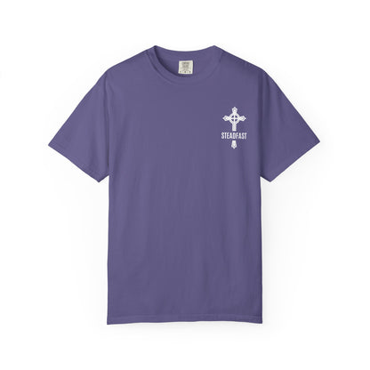 "Steadfast Cross in White", Unisex T-shirt