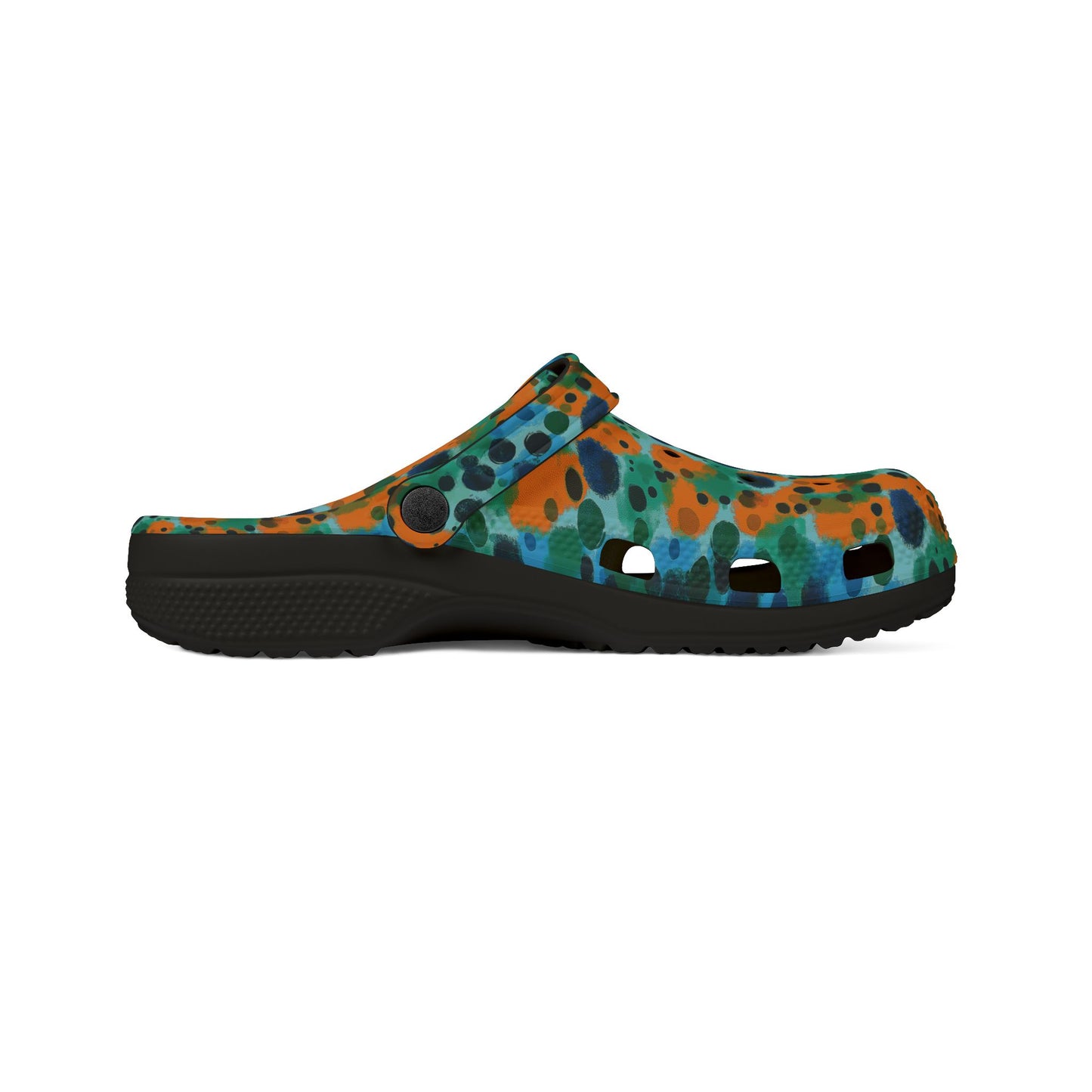 "Midnight Coral", Foam Rubber Clogs