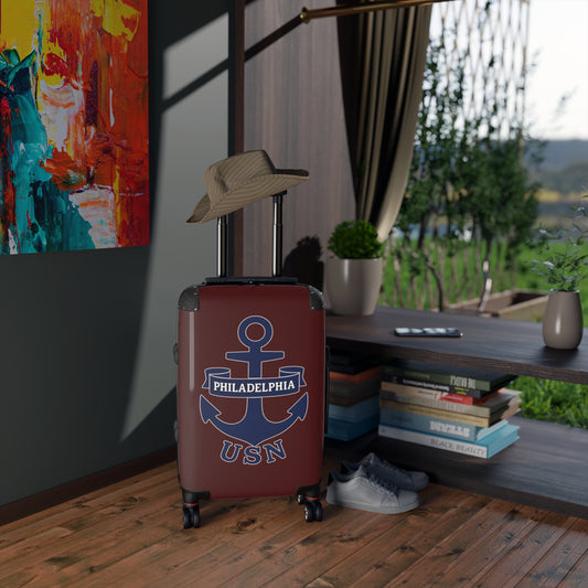 "USN Anchor", Suitcase (Ruby Red)