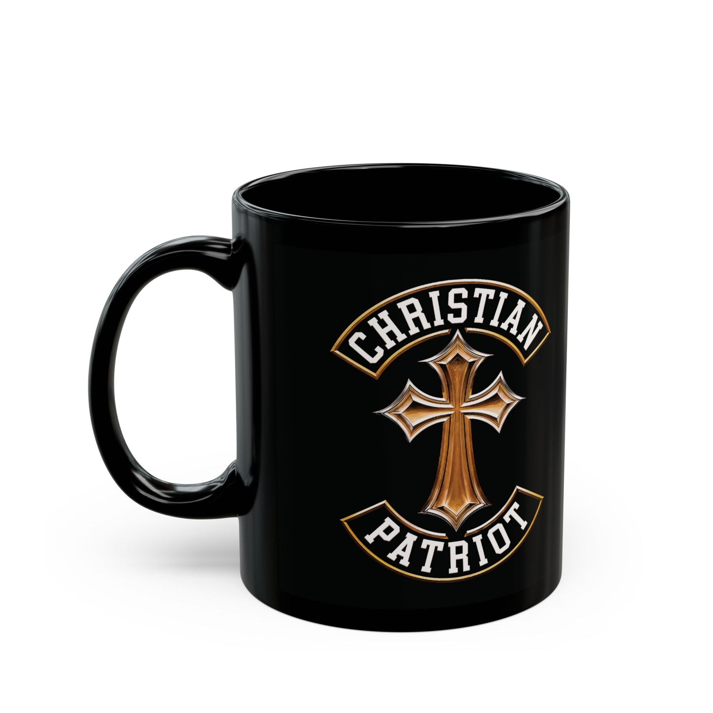 "Christian Patriot" #03, Black Mug (11oz & 15oz)