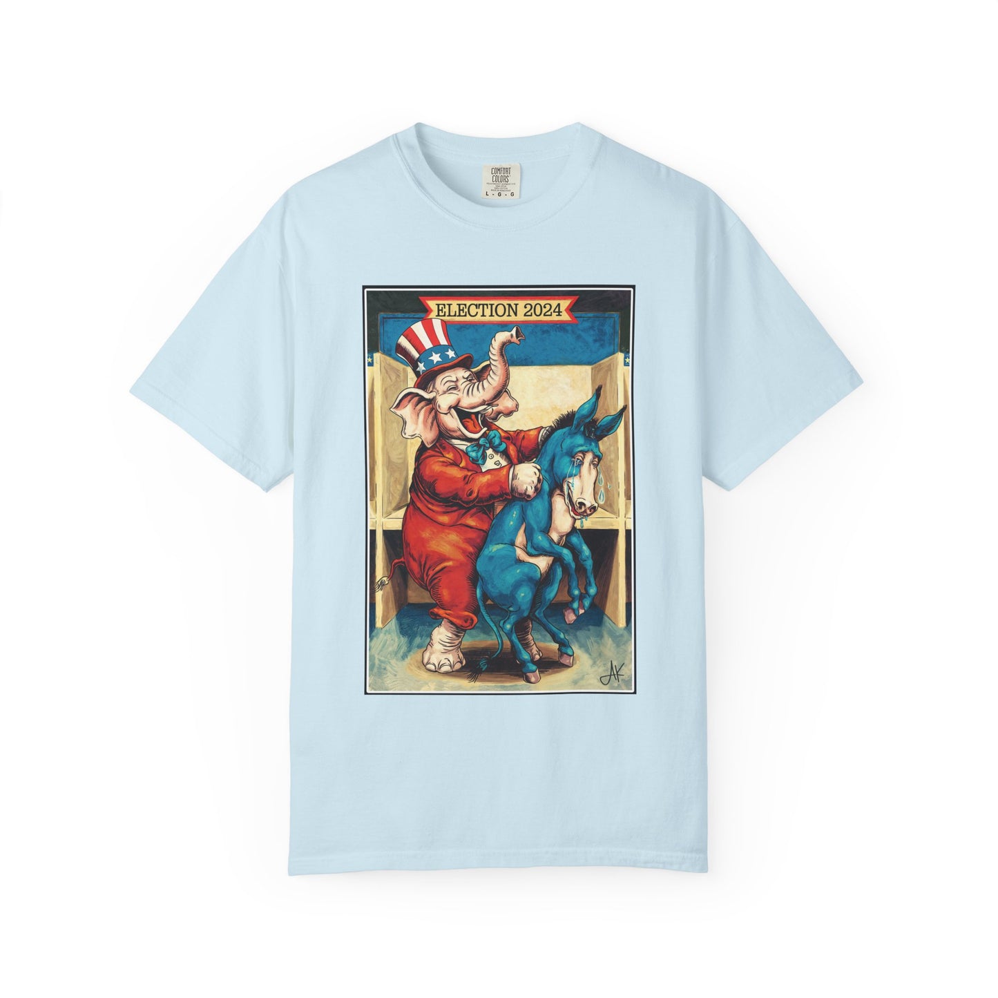 "MAGA Spanked the Donkeys 2024", Unisex T-shirt (Light Colors)
