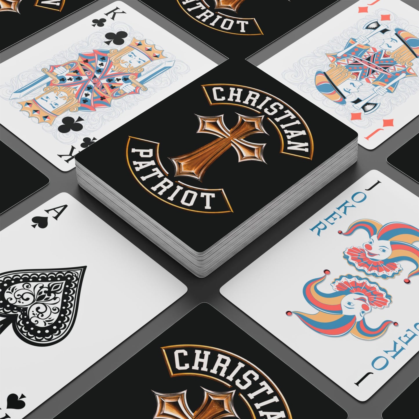 "Christian Patriot" #03, Christian Playing Cards (Void Black)