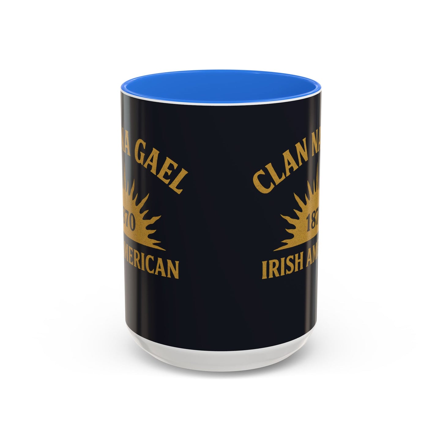 "Clan na Gael - Irish American", Colorful Mugs (11oz, 15oz) (Black Denim)