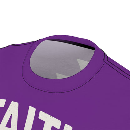 "Faith Overcomes Fear", Unisex Tee (Vesper Violet)