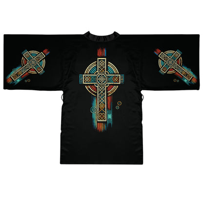 "Ancestral Faith", Long Sleeve Kimono Robe