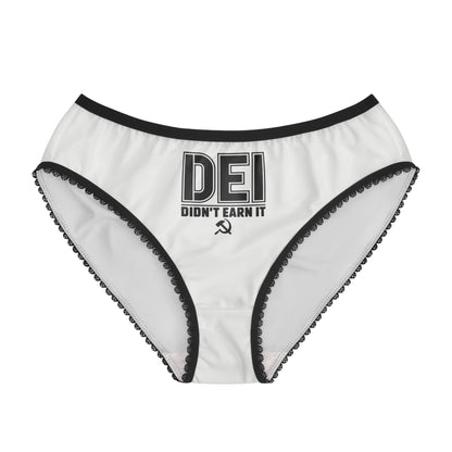 "DEI - Didn't Earn It" #14, Women's Briefs (Daisy White)