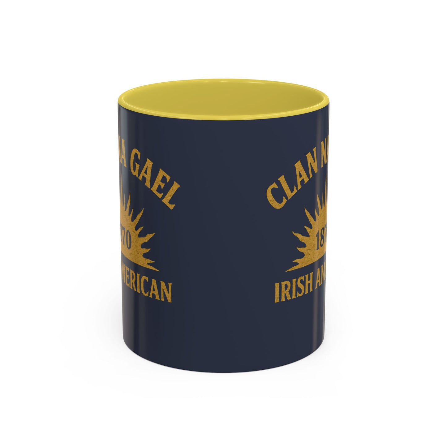 "Clan na Gael - Irish American", Colorful Mugs (11oz, 15oz) (Blue Burka Grey)