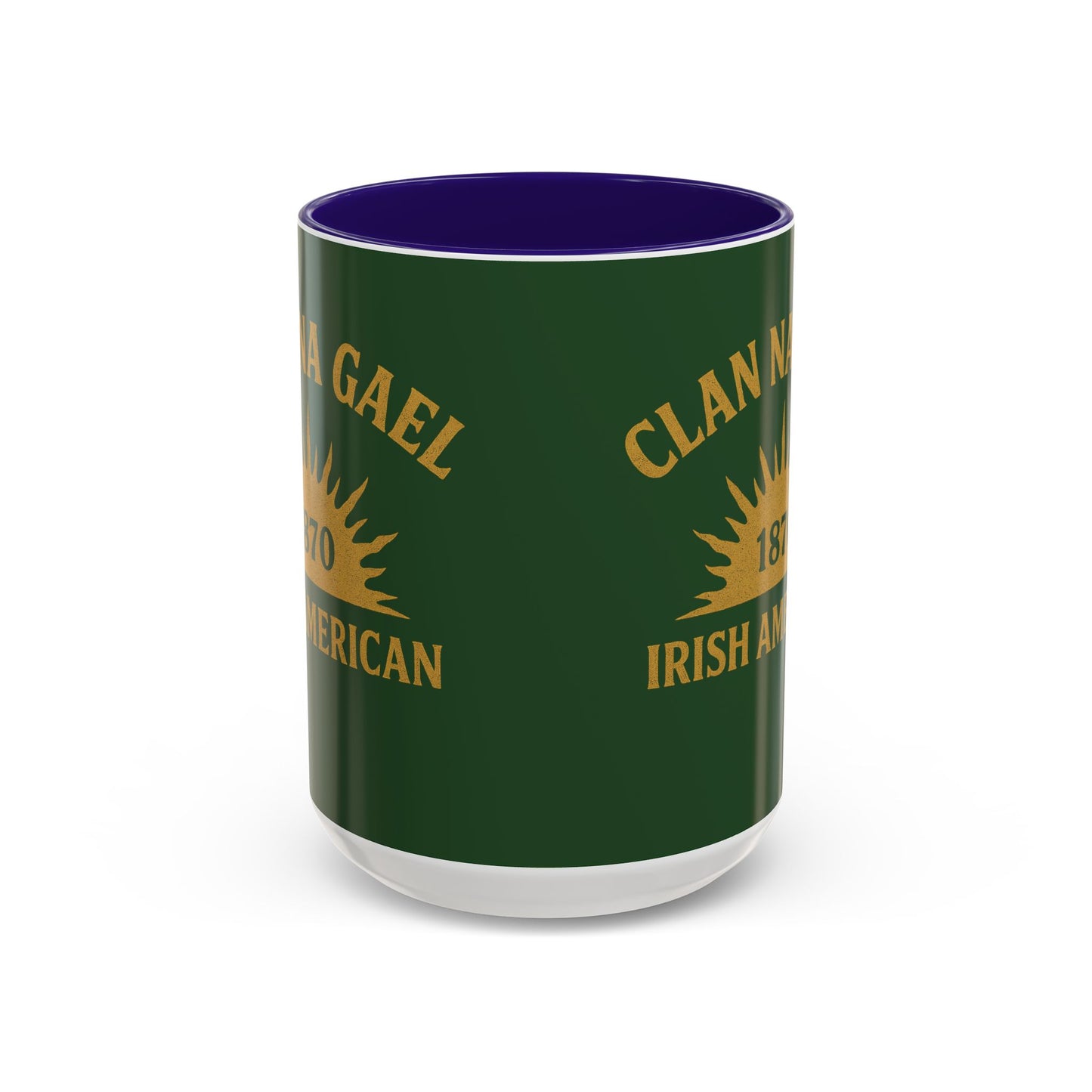 "Clan na Gael - Irish American", Colorful Mugs (11oz, 15oz) (Brithemain Green)