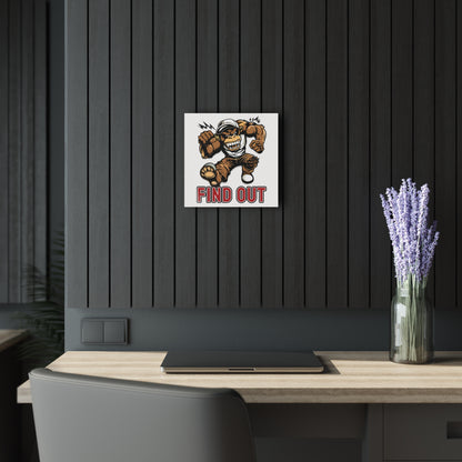 "Find Out", Acrylic Wall Prints (French Cleat Hanging) (Porcelain White)