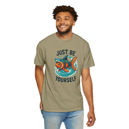 "Just Be Yourself", Unisex T-shirt (White and light colors)