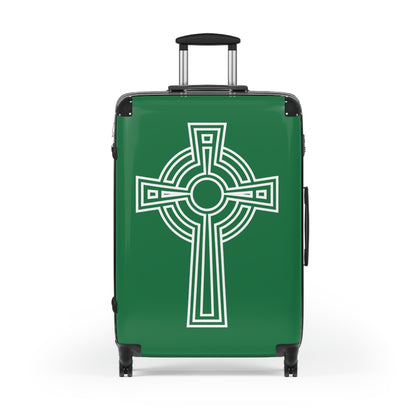 "A Simple High Cross", Suitcases (Dark Green)