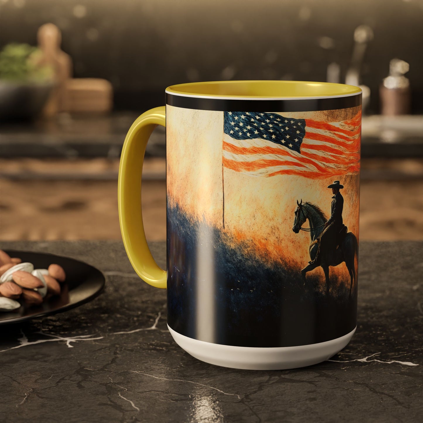"Liberty under God", Colorful Mugs (11oz, 15oz)