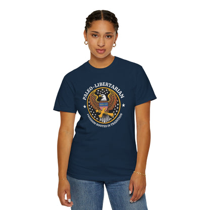 "Paleo-Libertarian" #01, Unisex T-shirt (Dark Colors)