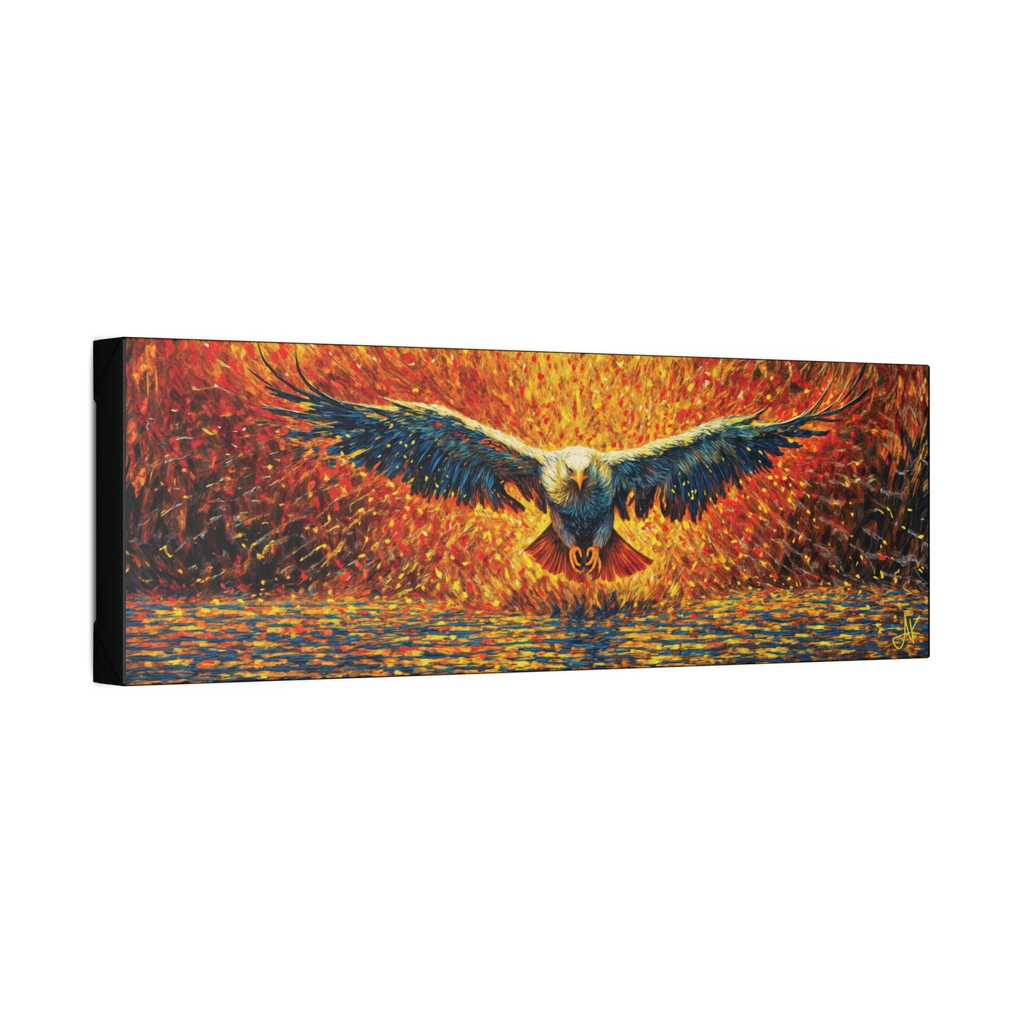"Golden Eagle - Jeremiah 33:3 (KJV)", Classic Stretched Canvas Fine Art Print