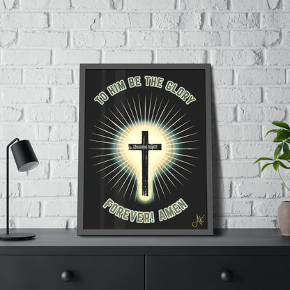 "Romans 11:36", Framed Paper Poster