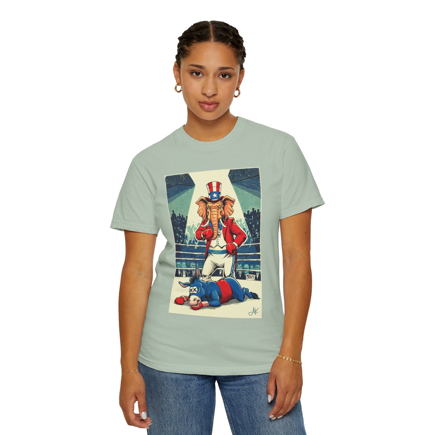 "Brutal Woke Knockout 2024", Unisex T-shirt (Light Colors)