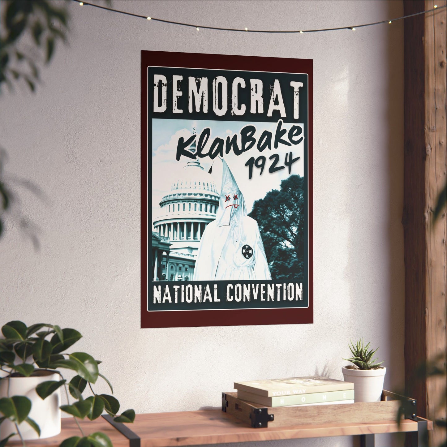 "Democrat KlanBake 1924", Matte Poster (Nine Tails Red)