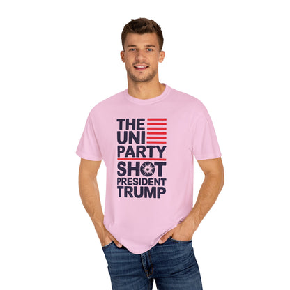 "The Uniparty Shot President Trump" #01, Unisex T-shirt