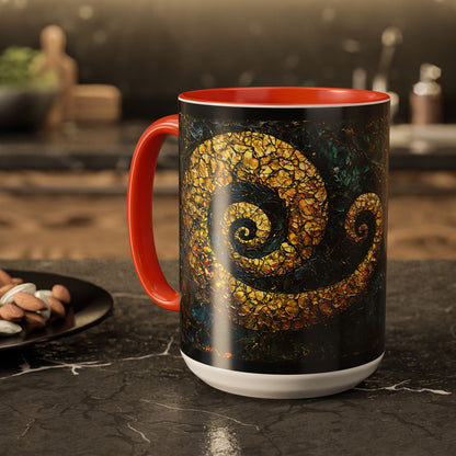 "From Stone to Savior's Light", Colorful Mugs (11oz, 15oz)