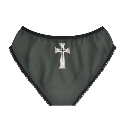 "First Darkness Then Comes Light" #02, Women's Briefs (Hail Cloud Grey)