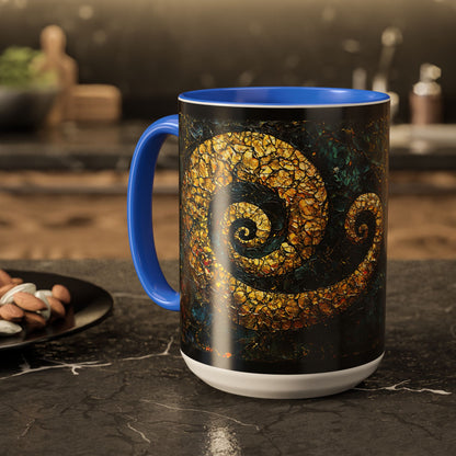 "From Stone to Savior's Light", Colorful Mugs (11oz, 15oz)