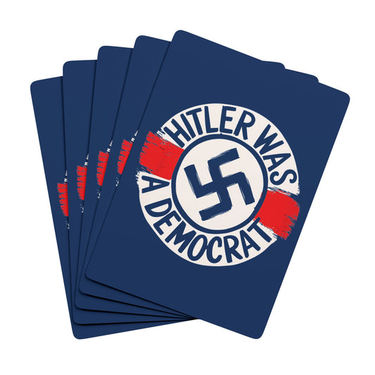 "Hitler was a Democrat",  Cultural Playing Cards (Apollo Blue)