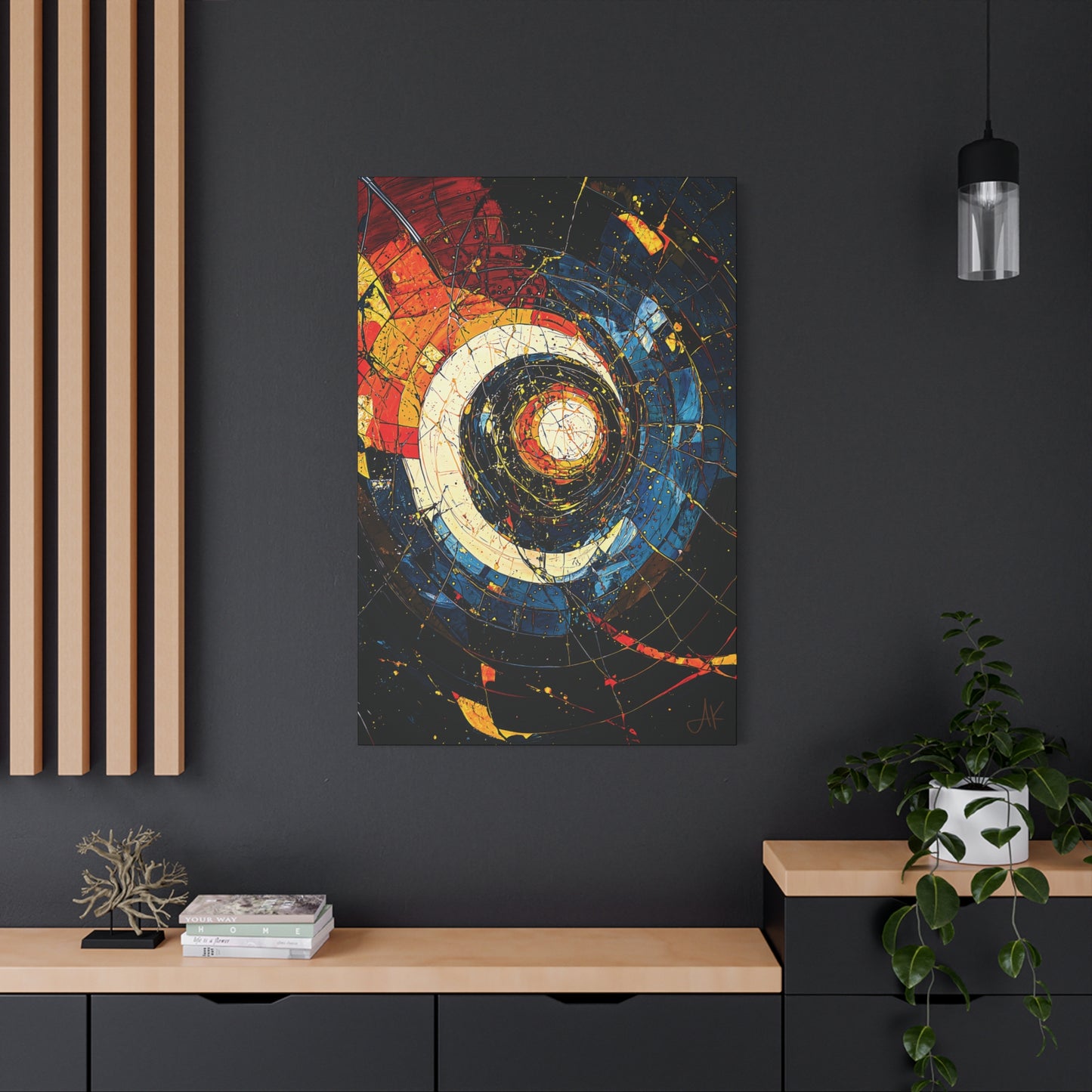 "Shatterdawn Vortex", Fine Art Matte Canvas, Stretched, 1.25"