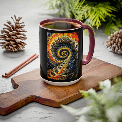 "Beauty of His Design", Colorful Mugs (11oz, 15oz)