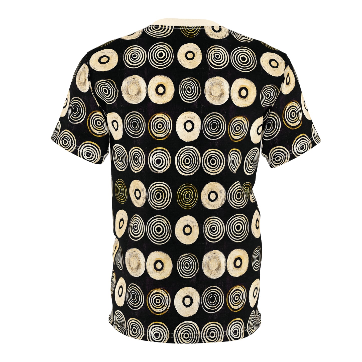 "Punk Polka", Wearable Pattern Art Unisex Tee (Iced Almond)