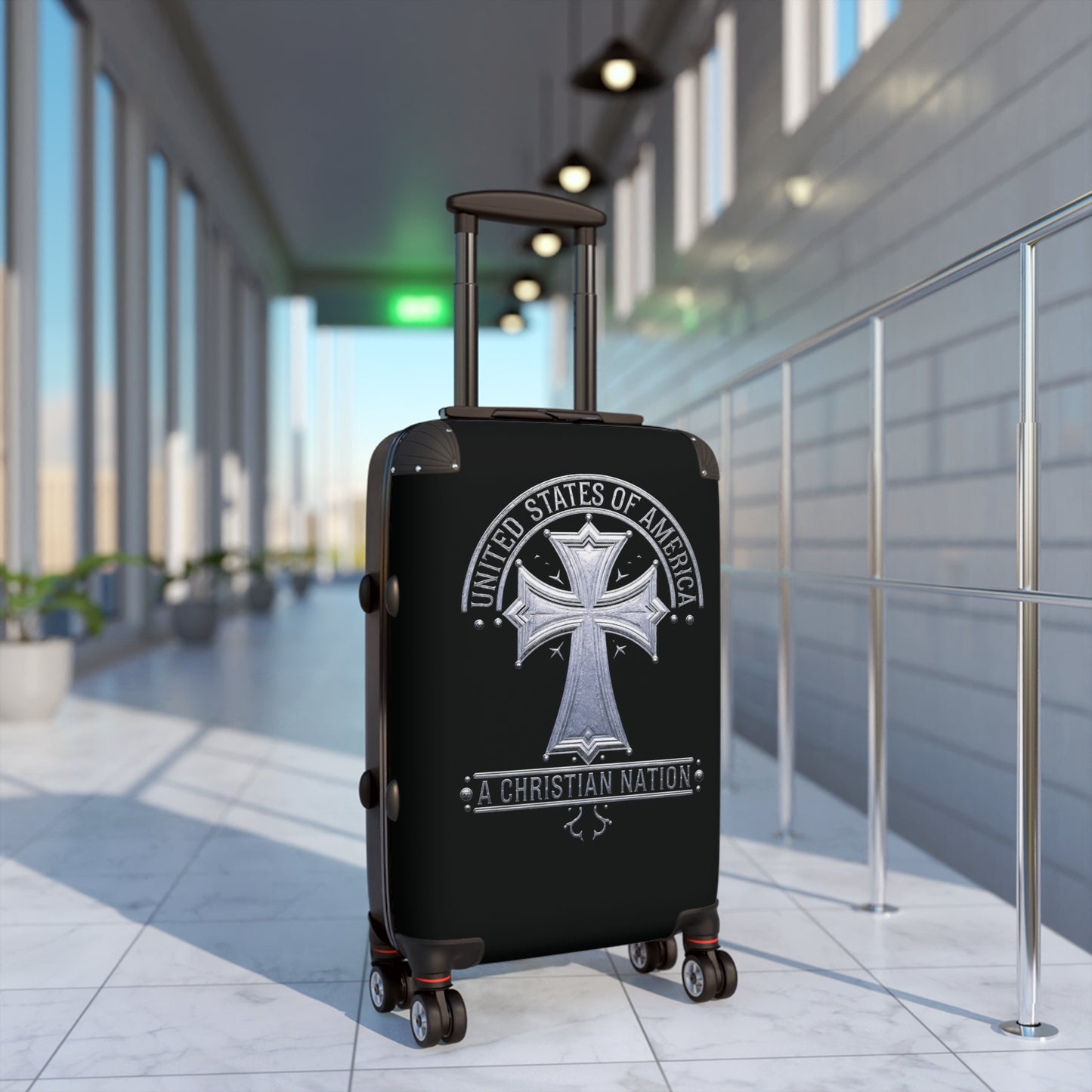 "USA - A Christian Nation" #02 Suitcases (Black)