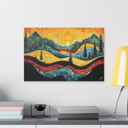 "Vintage Vista", Stretched Classic Canvas Fine Art Print