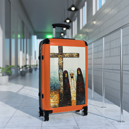 "At-the-Foot of the Cross - John 19:25", Suitcases (Dark Orange)