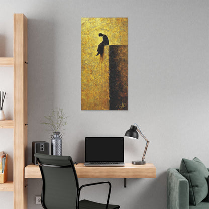 "In Darkest Hour He Is With Me", Stretched Classic Canvas Fine Art Print