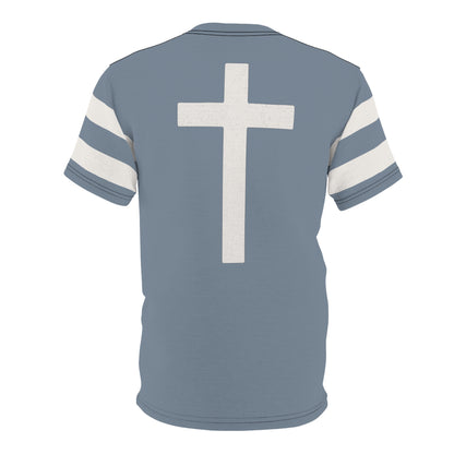 "Faith Overcomes Fear", Unisex Tee (Atlantic Grey)