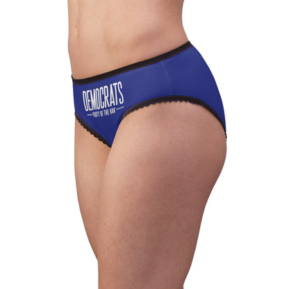 "Democrats - Party of the KKK", Women's Briefs (Cobalt Ore Blue)