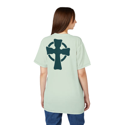 "Retro Jesus", Unisex T-shirt (Aquarelle Green)