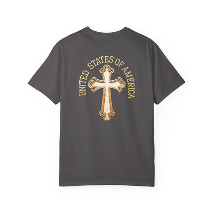 "USA Gold Cross", Unisex T-shirt
