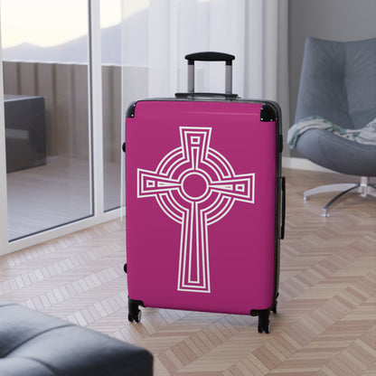 "A Simple High Cross", Suitcases (Dark Pink)