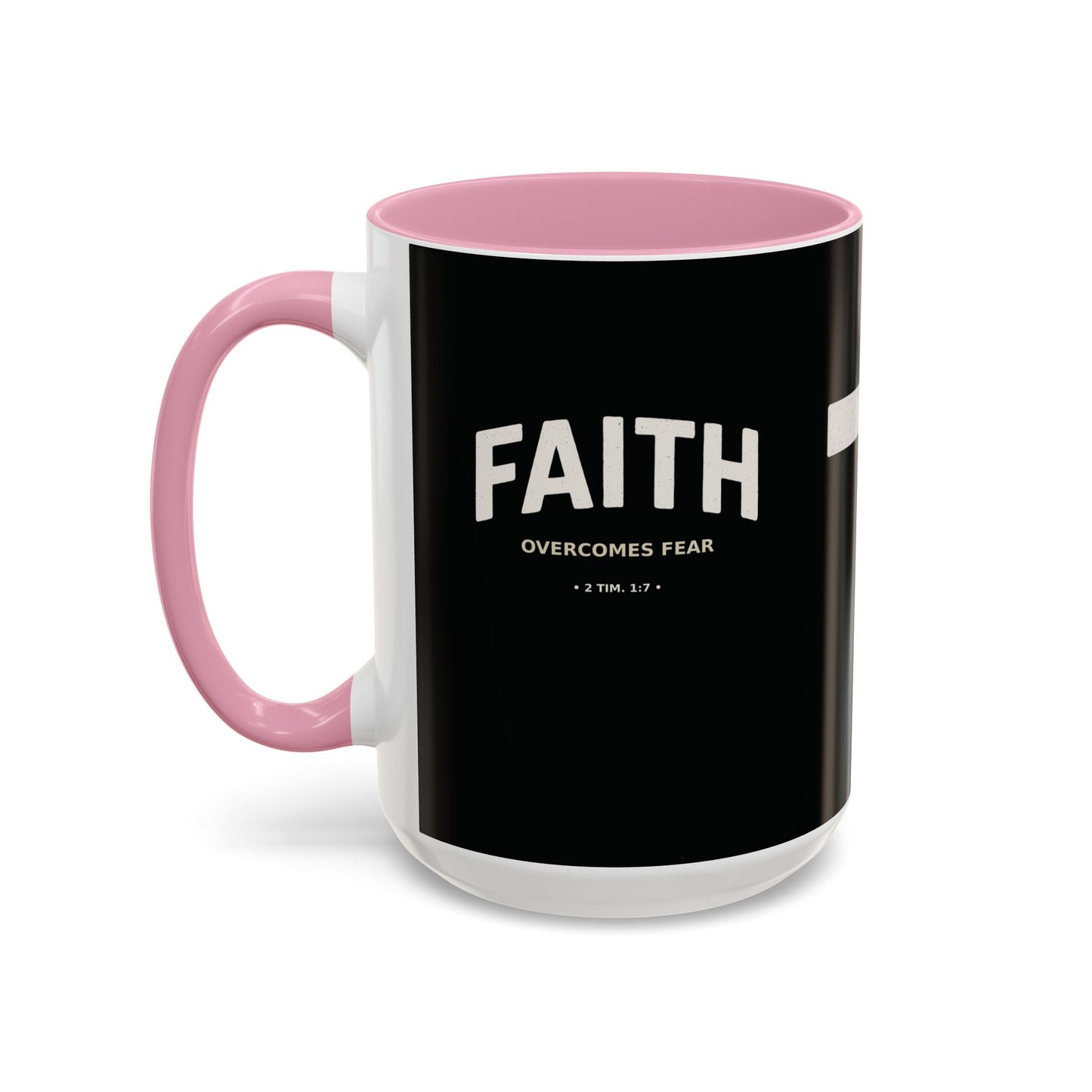 "Faith Overcomes Fear", Colorful Mugs (11oz, 15oz)