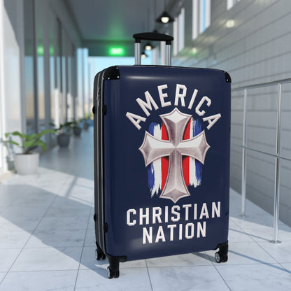 "America - Christian Nation" #01, Suitcases (Dark Blue)