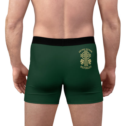 "Archie Kilmor Cross - Reforged" #01, Men's Boxer Briefs (Monsoon Green)