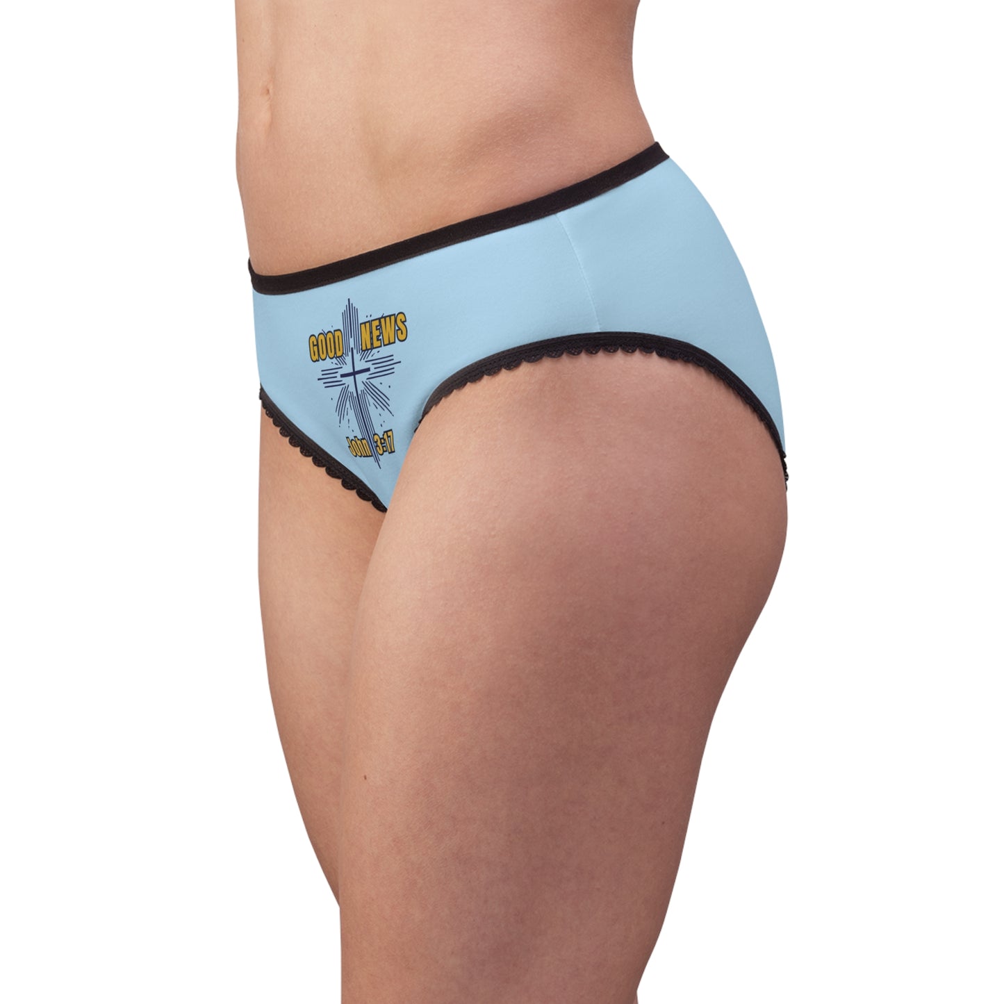 "Good News - John 3:17", Women's Briefs (Boy Blue)