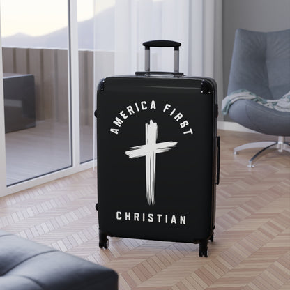 "America First Christian" #05 Suitcases (Moonless Black)