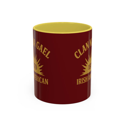 "Clan na Gael - Irish American", Colorful Mugs (11oz, 15oz) (Palladius Red)