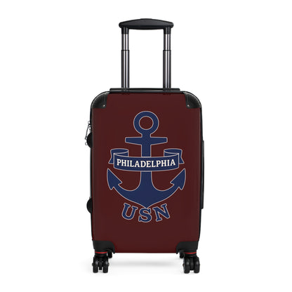 "USN Anchor", Suitcase (Pastel Red)