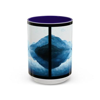 "Connected in Silence - Psalm 46:10", Colorful Mugs (11oz, 15oz)
